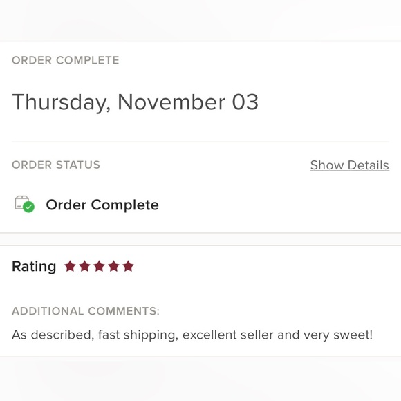 ♥️ Love Notes Received by Satisfied Posh Customers ♥️ - Picture 2 of 7